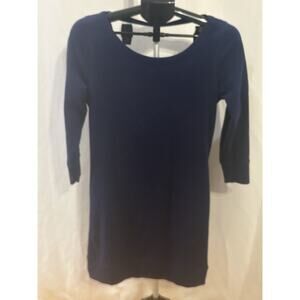 Victoria's Secret Navy Blue Tunic Dress with Cowl Back size S